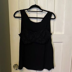 Club Monaco blouse with lace bralette. Size 6. Worn once.